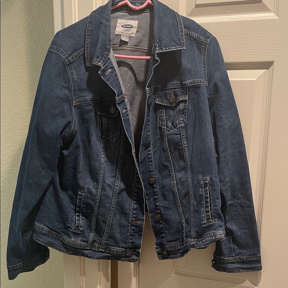 Old Navy Women's Dark Blue Jean Jacket - Picture 1 of 4